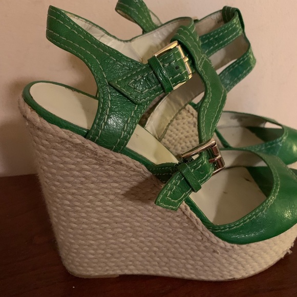 Nine West Shoes - Nine West Kelly green wedges